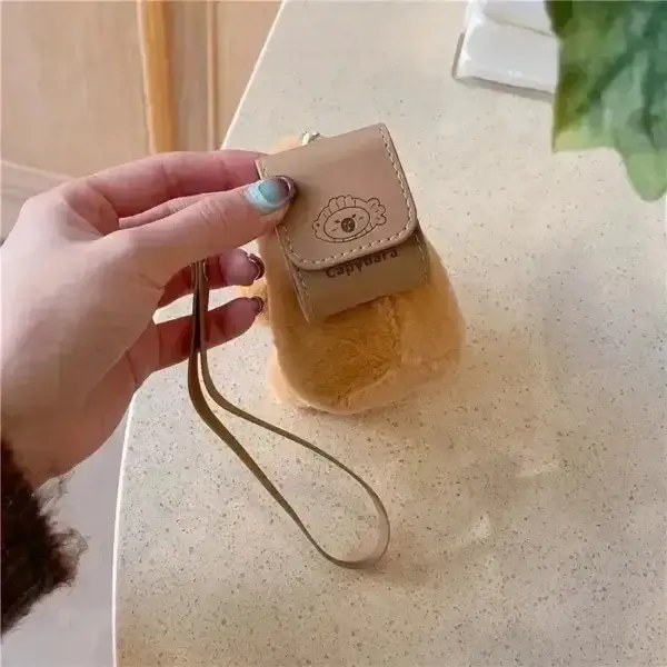 Backpack Capybara Keychain/Earphone Case - Image 3