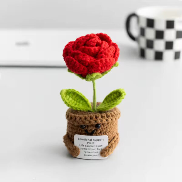 Positive Crochet Rose